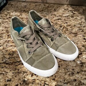 Blowfish Olive Green Canvas Sneakers